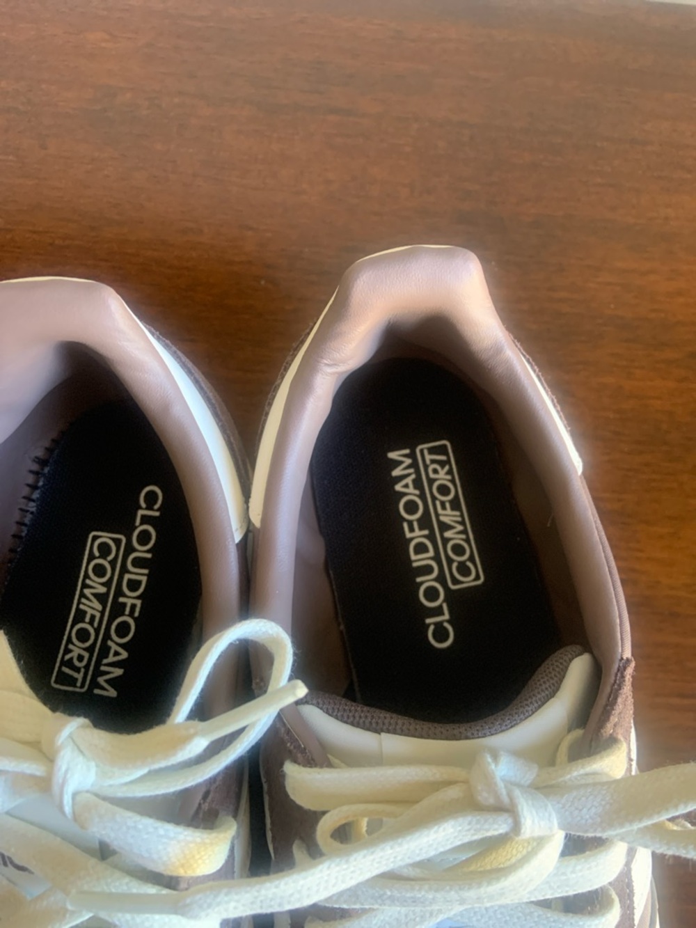 adidas Brown and Cream Classic Cloudform comfort Sneakers - Picture 3 of 6